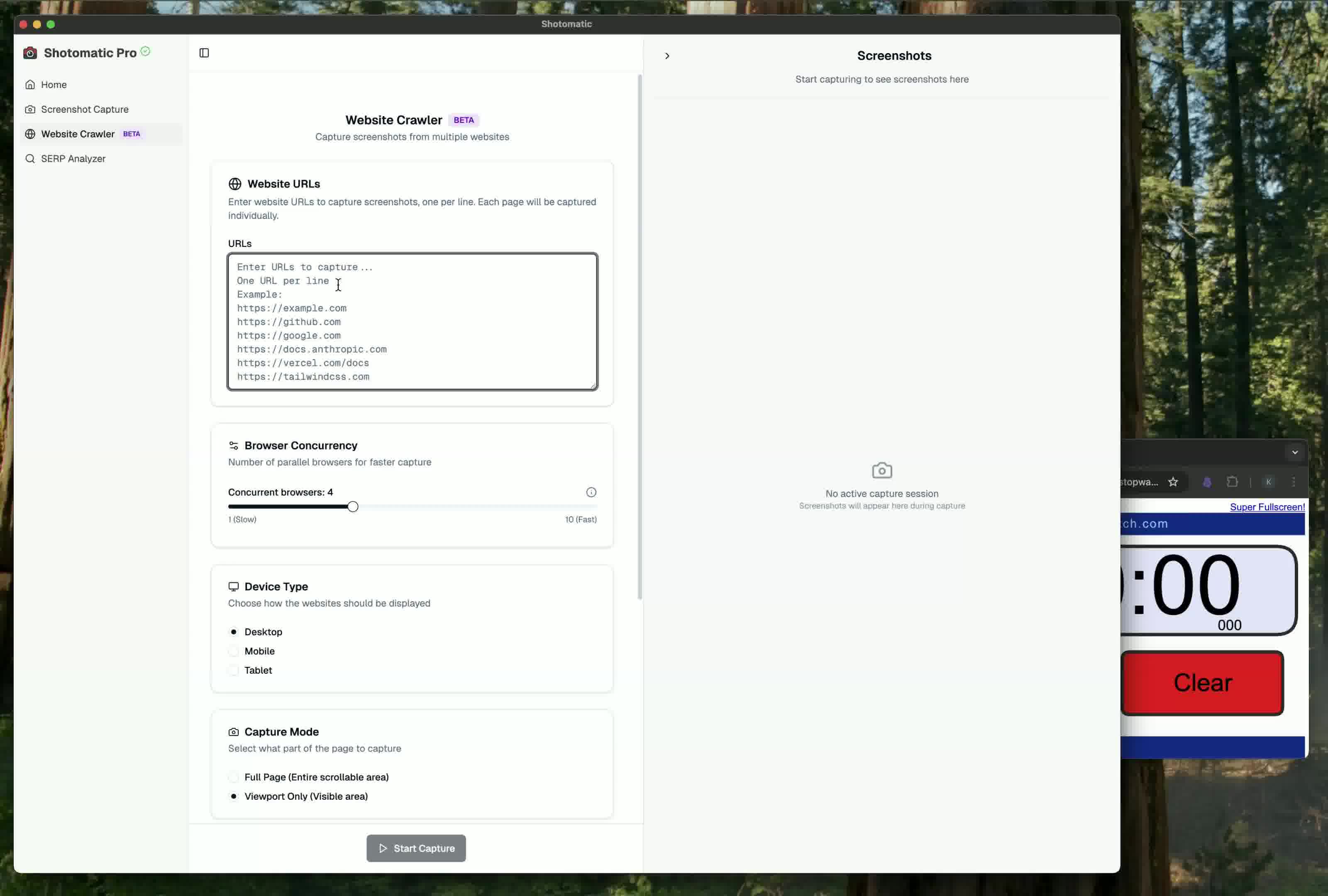 Crawl Websites 10x Faster with Parallel Captures demo